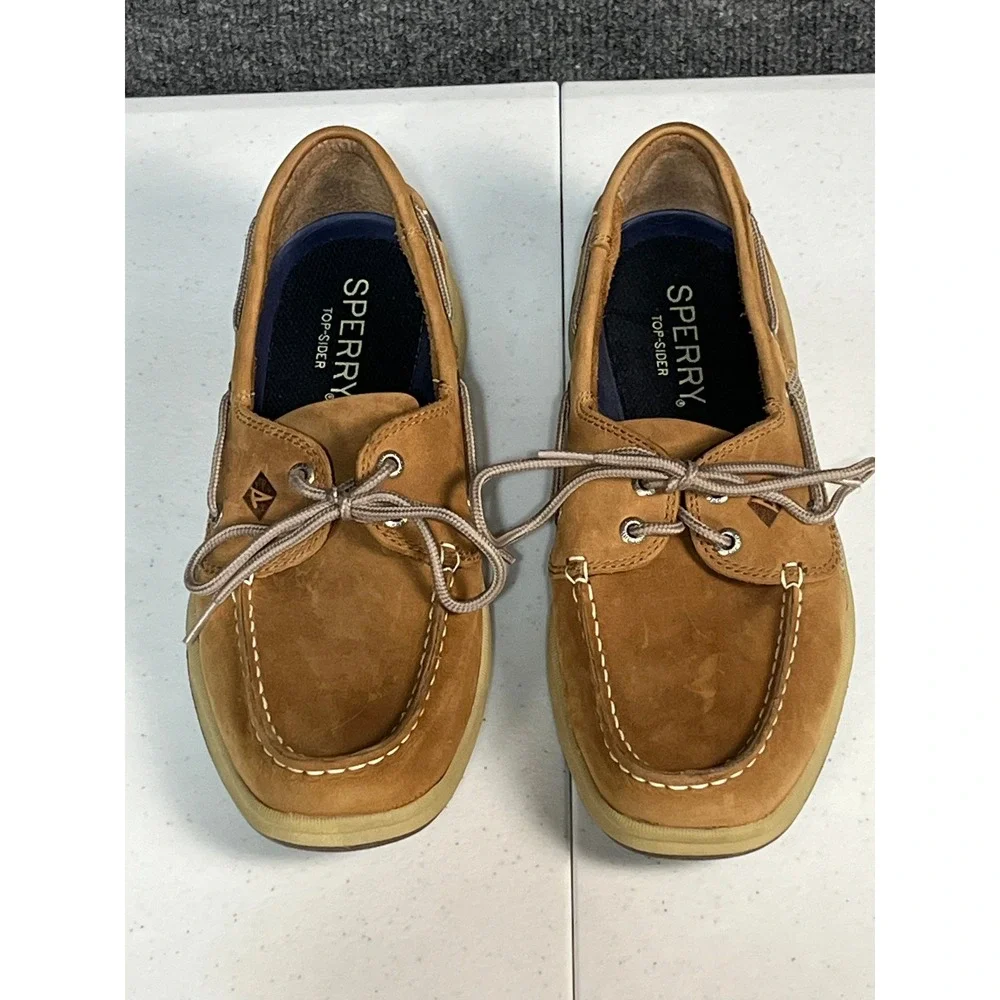 Sperry‎ Top-Sider Mens Billfish Boat Shoes Tan Leather Mesh STS21592 Size 9